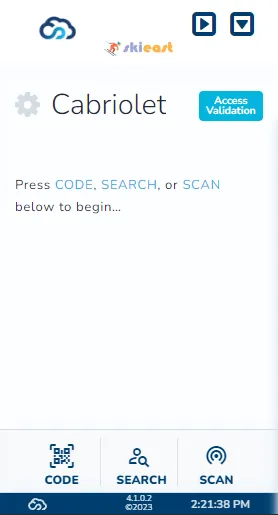 A screenshot of the Access Control app